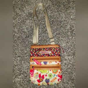 Lily Bloom Playful Cat Pattern Crossbody Bag
